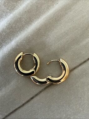 Pilgrim chunky gold hoops